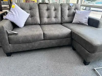 The sofa set is still in the box and have never been assembled. This photo is from the furniture sho...