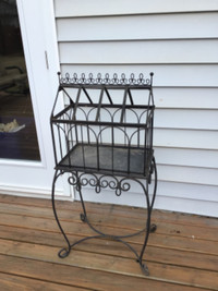 Large Wrought Iron Wire Scrolled Planter