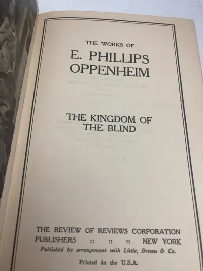 E. Phillips Oppenheim Book   or three for $21, View more