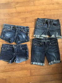 Jean shorts women’s - size 2 and 26 
