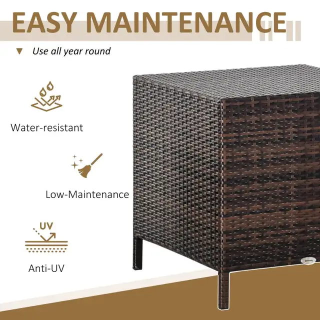 Set of 3 Wicker Nesting Tables Patio Rattan Snack End Side Table in Coffee Tables in Markham / York Region - Image 4