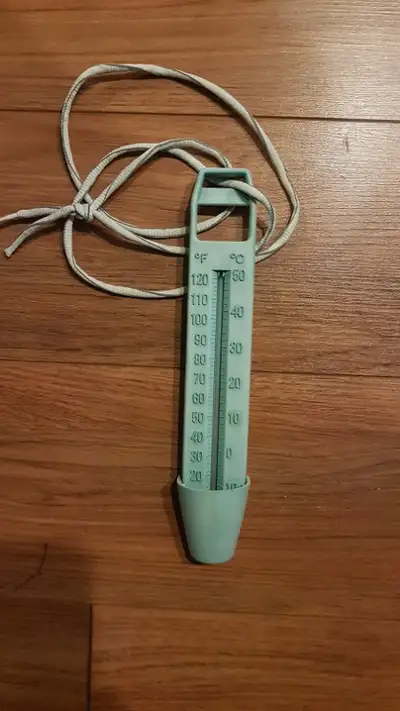 Thermomètre de piscine 10/120F / C 10/50 Bleu., View more