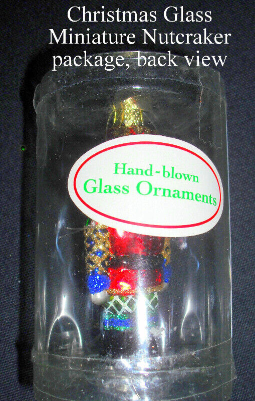 Hand Painted, mouth blown glass, Christmas nutcracker soldier in Arts & Collectibles in City of Toronto - Image 3