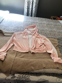 light pink velvet set top M pants L 