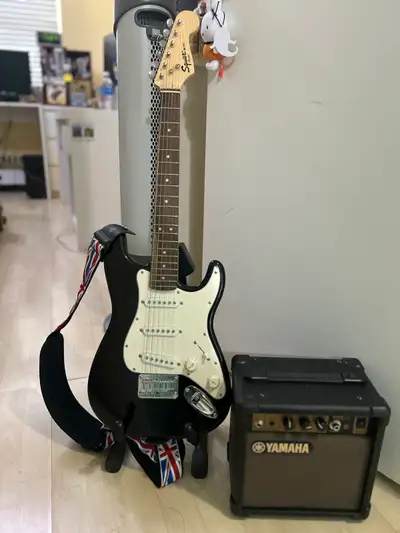 Squier Fender Mini Electric Guitar & Amp Starter, View more
