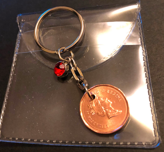 Lucky Penny Charm with Your Birthstone New Mavis Rd and 401 in Jewellery & Watches in Mississauga / Peel Region - Image 2