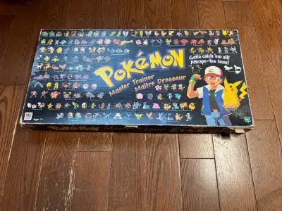 Pokemon Master Trainer Board Game 1999 MB missing 1 chip, View more