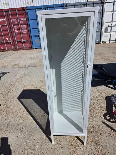 This sleek and modern IKEA LIXHULT metal cabinet offers a stylish storage solution for any room in y...