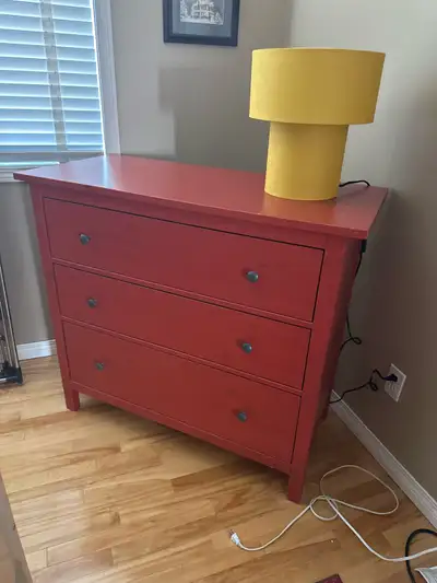 IKEA HEMNES DRESSER - RED, View more