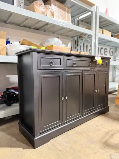 5-Drawer White Chest with Gold Knobs, View more