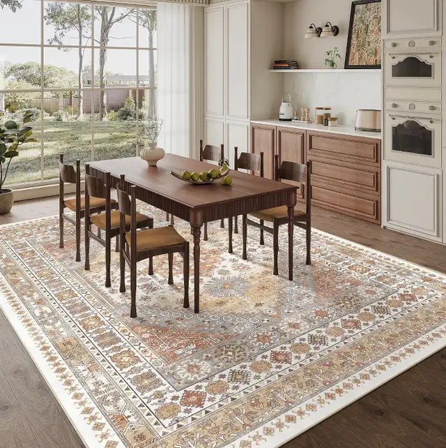 zesthome 9x12 Area Rug Large Washable Low Pile Stain Resistant in Other in City of Toronto - Image 6