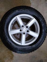 Winter tires Bridgestone Blizzak 245 65 17 on rims 5 x 114