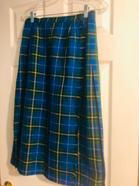 Nova Scotia tartan kilt style skirt