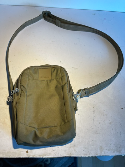 PRICE REDUCED! PacSafe Smart Travel Gear, Anti-Theft, Crossbody Neckbag (Model LS100 / 3400) ; Super...