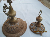 antique wood  stove top pieces