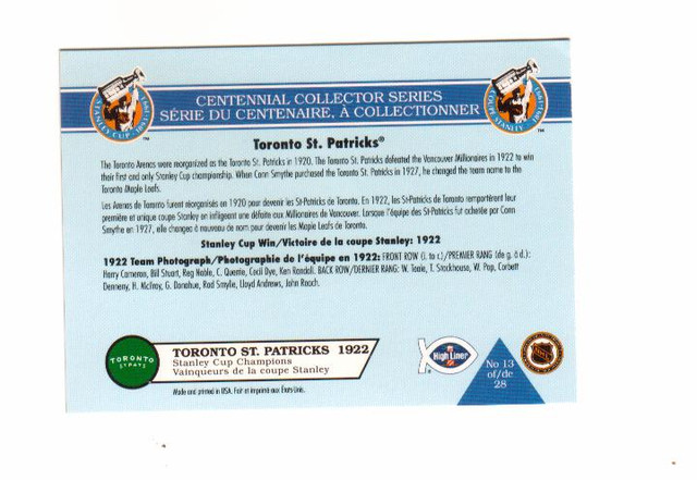 1992-93 High Liner Stanley Cup Hockey cards set in Arts & Collectibles in Hamilton - Image 3