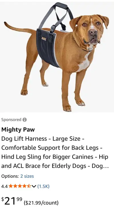 New Dog Lift Harness, View more