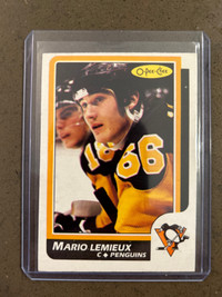 1986-87 OPC Mario Lemieux 2nd Year Hockey Card 