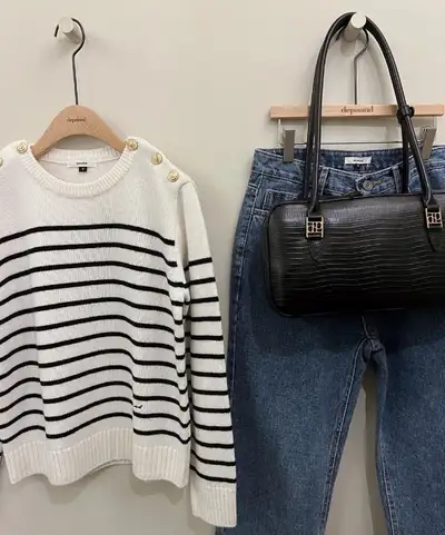women striped sweater, View more