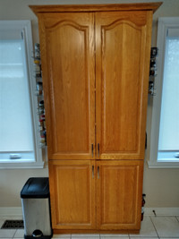Classic oak kitchen cabinets free to contractors or handymen