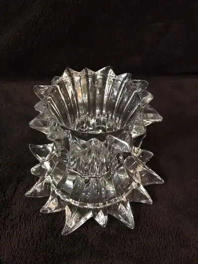 Partylite Lead Crystal Pillar Candle Holder, View more