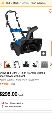 Snow Joe snow blower 