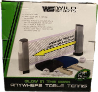 Wild Sports Glow In The Dark Anywhere Table Tennis