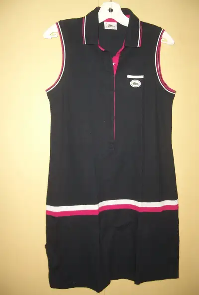 Tennis style dress cotton Lacoste 2 side pockets size 44 FR/ S-M, View more