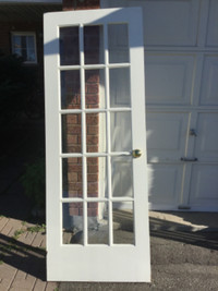 Nice 30-inch x 80-inch Interior French Door with clear glass