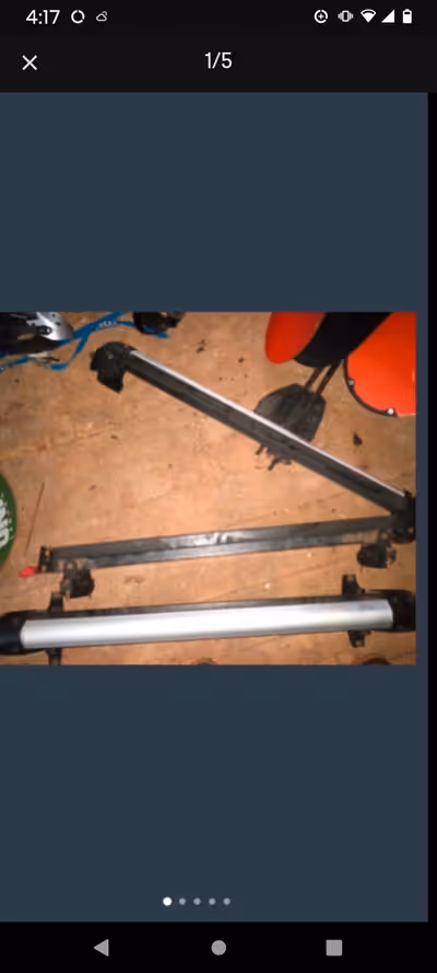 Ski rack, Lockable rage ski / snowboard rack. Clamps to most roof racks. $65 lockable with key.