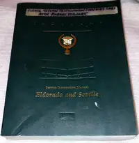 1991 CADILLAC Eldorado Seville Service Manual
