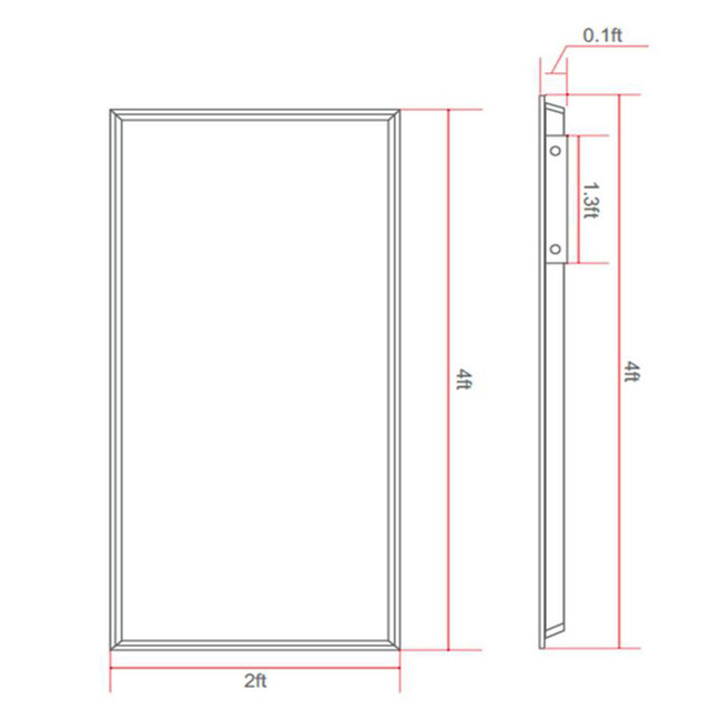 2x4, 2x2, 1x4 Panneau d'éclairage DEL / LED Lighting panel dans Éclairage intérieur et plafonniers  à Laval/Rive Nord - Image 4