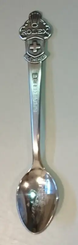 Vintage Rolex Spoon Bucherer of Switzerland - 4 - 1/2 inches long The spoon is in pristine condition...