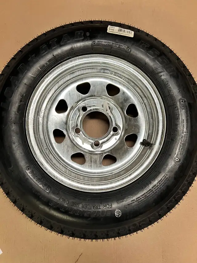 New Kenda Loadstar St175/80D13 with 5x4.5” 13” trailer wheel in Cargo & Utility Trailers in Oakville / Halton Region - Image 2