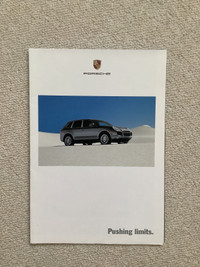 2002 Porsche brochure / Cayenne poster - full line