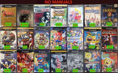 Nintendo Gamecube Games 《No Manuals》 Zelda Mario Party Simpsons, View more