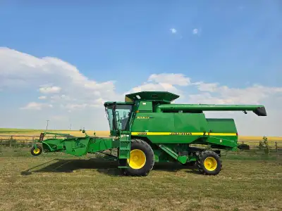John Deere 9610 Combine w/ 3 Headers 4030 Engine Hours 2933 Separator Hours Engine was completely re...