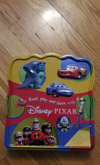 Disney Pixar Read, Play and Listen Tin (New and Untouched)