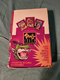 Boite de cartes Troll Force complète 48 paquets 1992