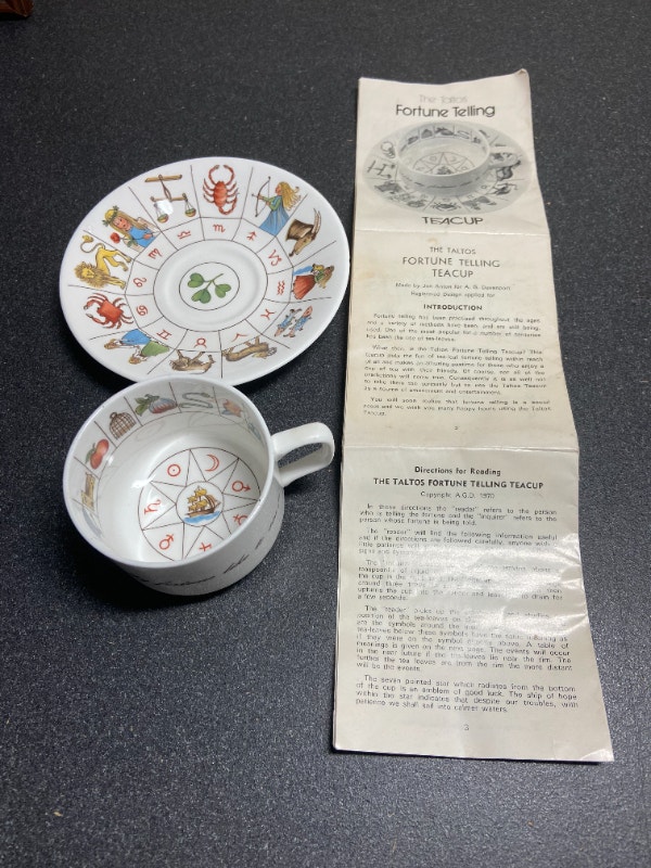 Vintage Taltos Fortune Telling Teacup by Jon Anton Arts