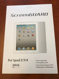 HD Clear Film Screen Protector for iPad 2/3/4 - New