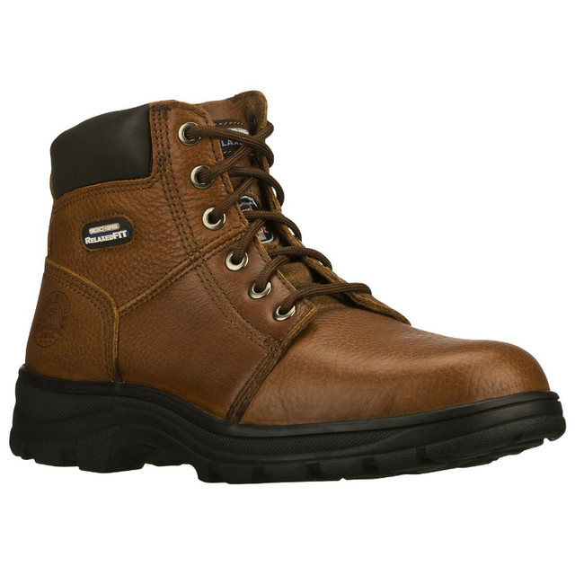 Skechers Men’s Workshire 6" Steel Toe Work Boot-Wide Size 15, NR in Fishing, Camping & Outdoors in Hamilton