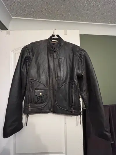 Screamin’ Eagle leather riding jacket (Womens Small) , View more