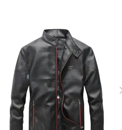 Brand New- with tags Men RC Collection Leather Jacket Size: 38, View more