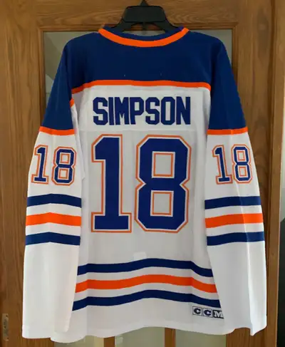 Craig Simpson Edmonton Oilers Jersey Retro (Brand New) XL, View more