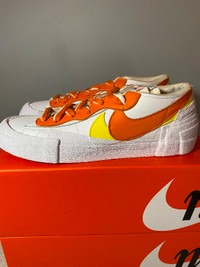 Sacai x Nike Blazer Low "magma orange" - size 10