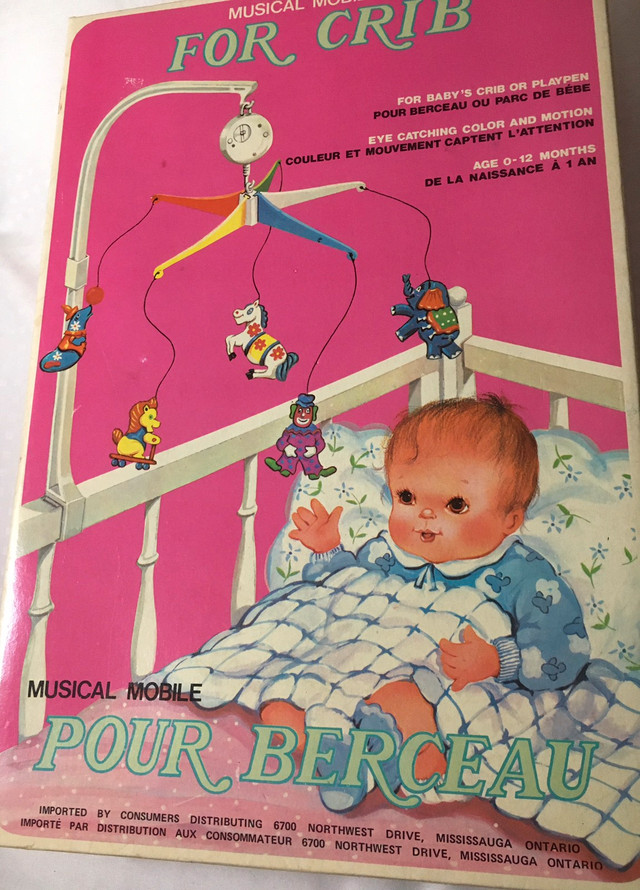 VTG Baby Crib Mobile NIB in Cribs in Guelph