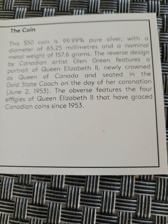 2022 $50 Queen Elizabeth II Coronation in Arts & Collectibles in Edmonton - Image 4