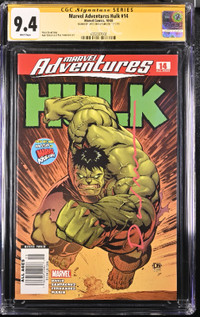 Marvel Adventures Hulk 14 2008 CGC 9.4 SS David Nakayama Signed