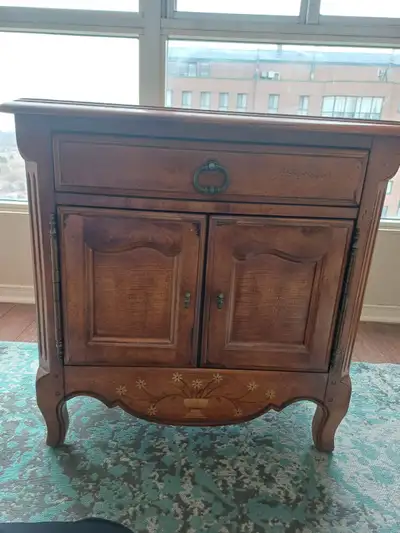 NATIONAL MT. AIRY Solid Cherry Country Style Cabinet Nightstand, View more